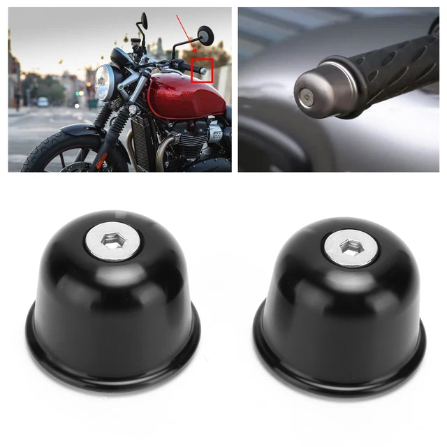 Car Motorcycle Handlebar End Cap CNC Aluminum Alloy For Triumph Street