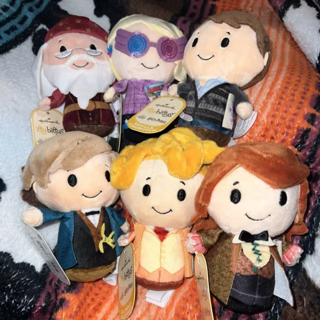 Hallmark Itty Bittys Harry Potter Lot 6 Newt Gilderoy Ron Luna Neville Dumbledor