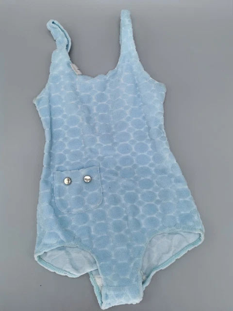 Costume da bagno originale anni 60 70 spugna ragazza taglia 140 134 vintage retrò mai indossato