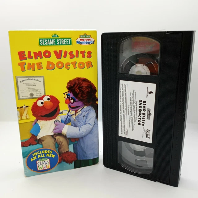 elmo-visits-the-doctor-vhs-sesame-street-kids-educational-learning-rare-14-99-picclick