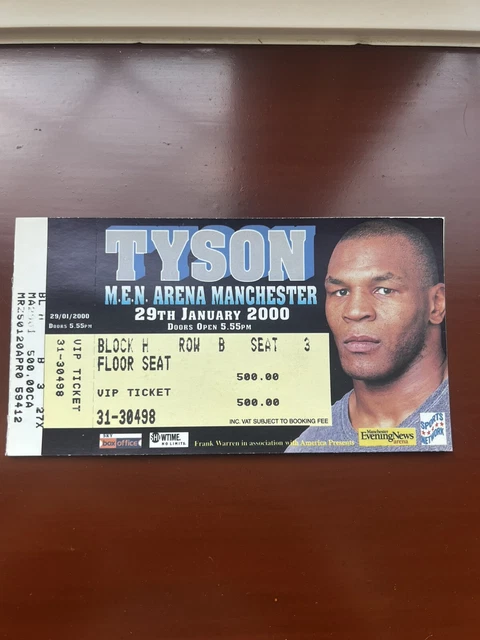 MIKE TYSON VS JULIUS FRANCIS ORIGINAL FULL Boxing Ticket 2000 £25.00 ...