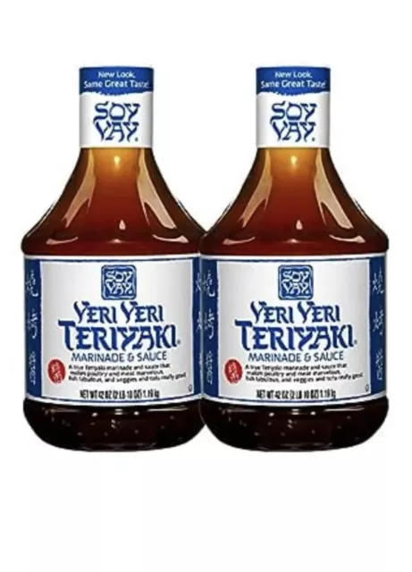 Soy Vay Veri Veri Teriyaki Marinade and Sauce Value Pack -Two 42 oz. 2 Bottles