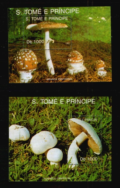Sao Tome Block 283 + 284 ** Pilze (1992)