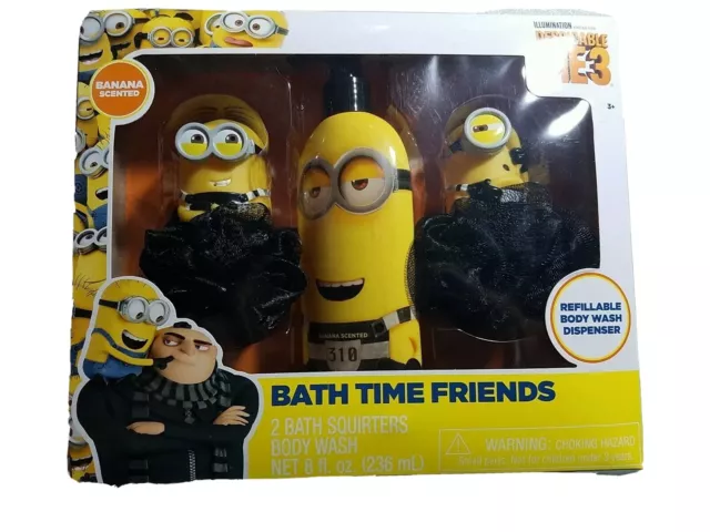 Minions Despicable ME 3 Bath Time Friends Gift Set, Banana Scented.
