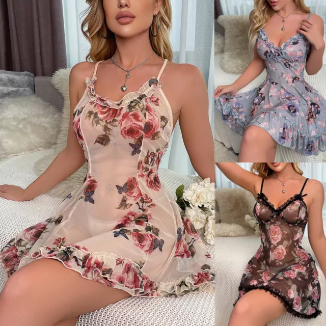 Sexy Femmes Lingerie Teddy Babydoll Sous-Vêtements Vêtements De Nuit Chemise 《