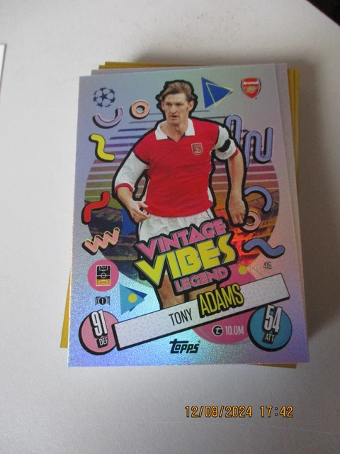 ERIC CANTONA MATCH Attax 24/25 Vintage Vibes Legend Card # 417. Neuf