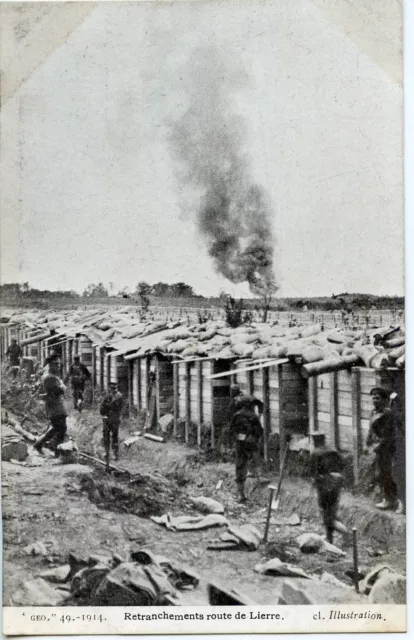 Ww1 // Cpa / Military War // Ivy Road Trenches