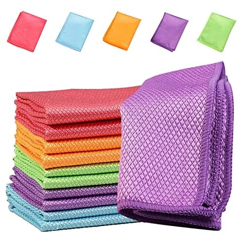 Streak Free Miracle Cleaning Cloth, Microfiber Cleaning Cloth, Nanoscale...