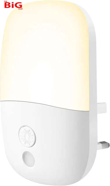 WALL MOUNT NIGHT Light, with 5 Levels of Brightness and Dusk to Dawn ...
