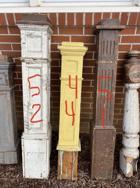 Architectural Salvage Staircase 10 Newel Posts 3
