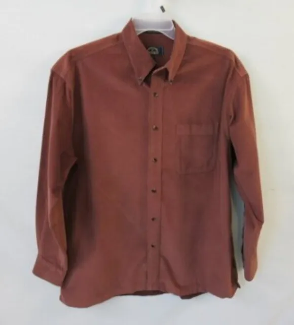 BD Baggies brown pinwale corduroy long sleeve button front shirt *Sz L*