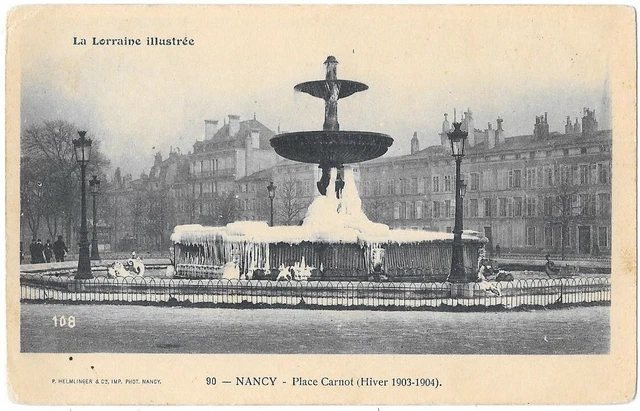 NANCY 54 Place Carnot CPA colorisée écrite à Melle J. Arents à Amsterdam en 1928