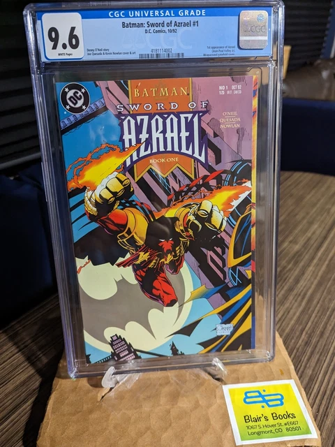 DC's Vintage BATMAN: SWORD OF AZRAEL #1 CGC-Graded 9.6 [1992] 1st Azrael
