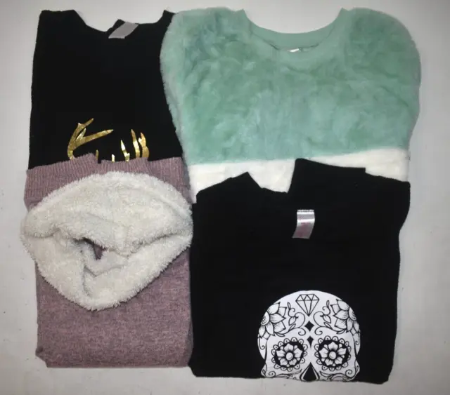 Wholesale Bulk Lot Of 4 Juniors Size XXXL 21 Winter Fall Casual Sweatshirts