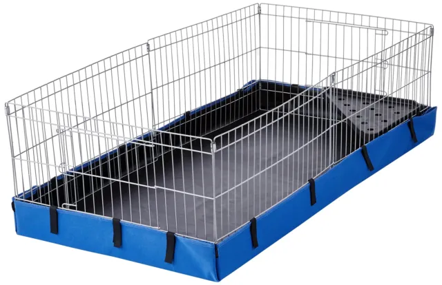 Comfortable Indoor-Outdoor Small Pet Guinea Pig Habitat Cage with Canvas Bottom