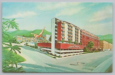Hotel & Resort~Majestic Hotel Baths Hot Springs Park Arkansas~Vintage Postcard