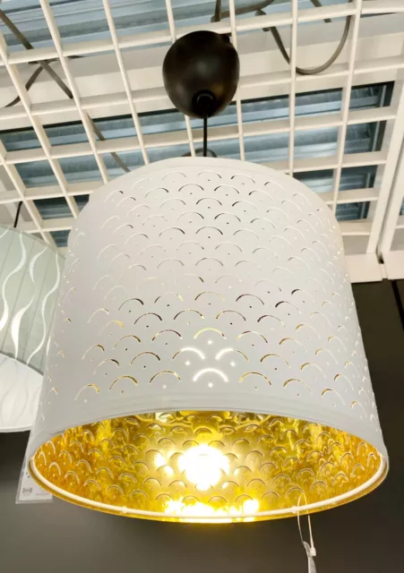 IKEA NYMÖ NYMO Medium (Pendant, Table) Lamp Shade Perforated White