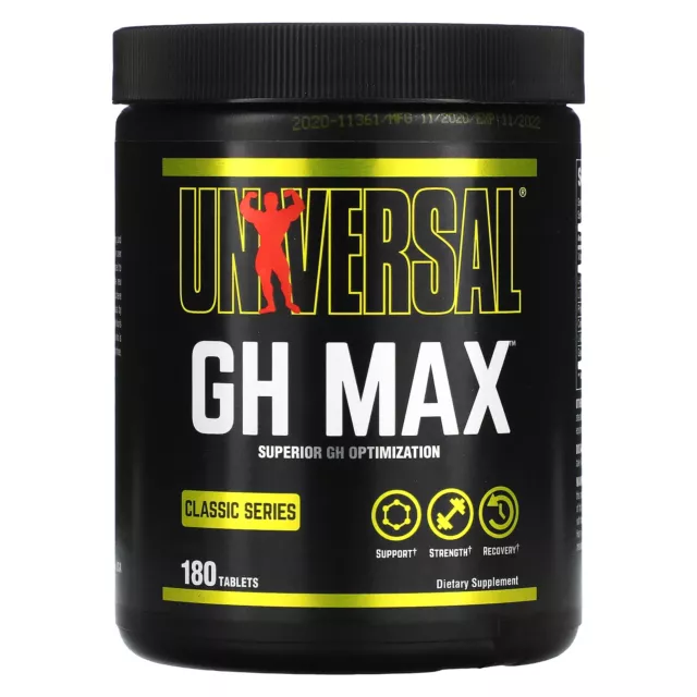 Universal Nutrition GH MAX - 180 Tablets Natural Amino Acids