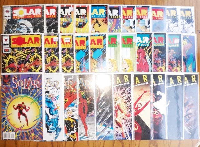 Vintage SOLAR Man Of The Atom Comic Lot! VF to NM Valiant Gold Key Low Print HTF