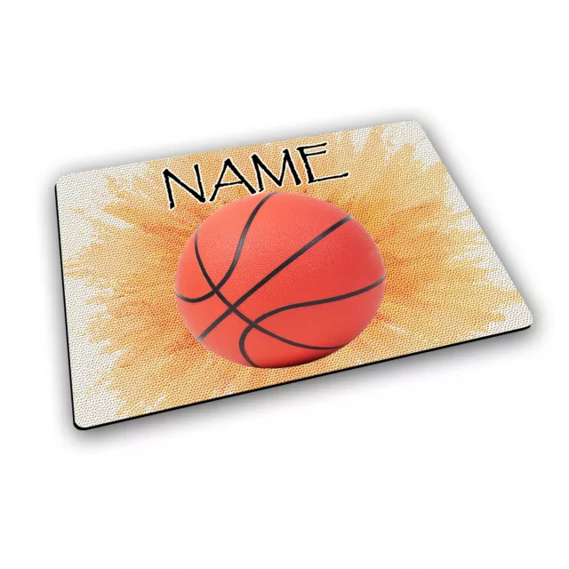 Platzset Kinder Basketball mit Name / Tischset personalisiert / Platzdecke