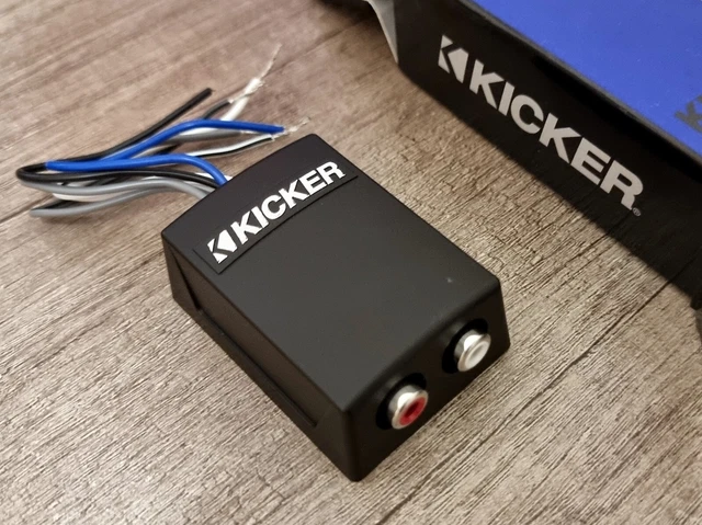 KICKER 46KISLOC2 SPEAKER Wire-to-RCA Line-Out Converter w/ LOC+12v Turn ...