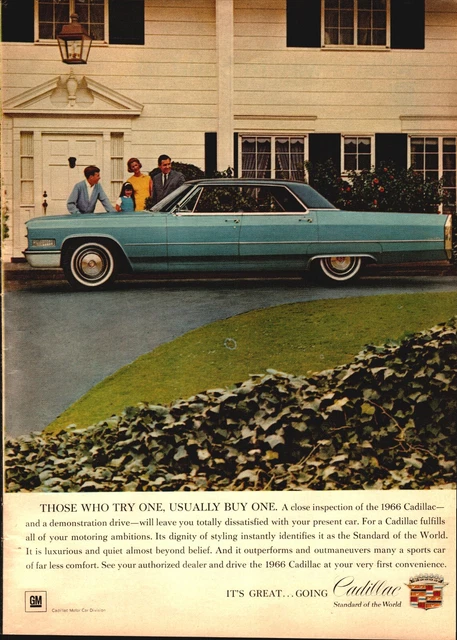 1964 Cadillac/Alcoa/U.S. Steel/General Tire 8.5x11 Vintage Paper Print Ad