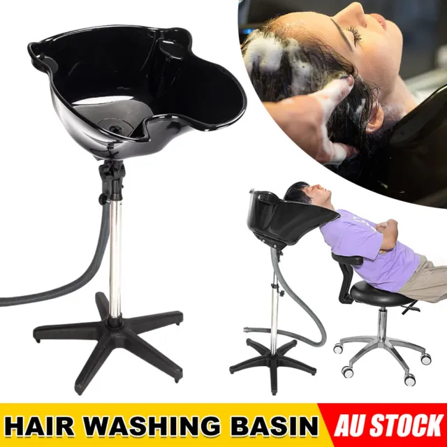 Portable Salon Hair Washing Basin Hairdressing Shampoo Sink Backwash Drain Bowl