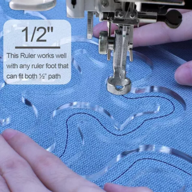 1set New Free Motion Quilting Essential Template Sewing Machine Quilting R.t2