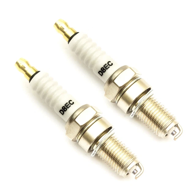 2x Torch Takumi Spark Plug Replace NGK D8EA Fits Kawasaki Z400 J1-J2 Bike 80-81