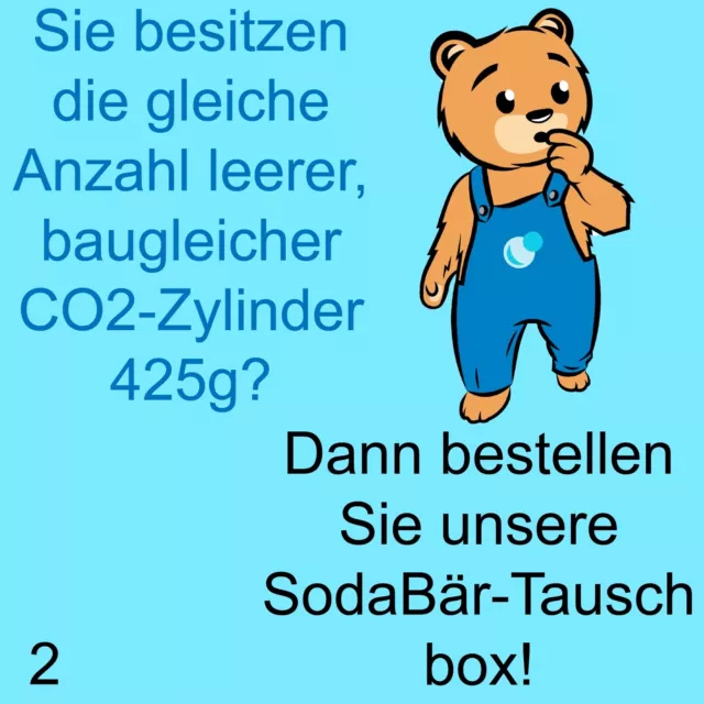 Tauschzylinder 6x425g (60 l) voll gg. leer Co2 Kohlensäure Füllung  Versand frei 3