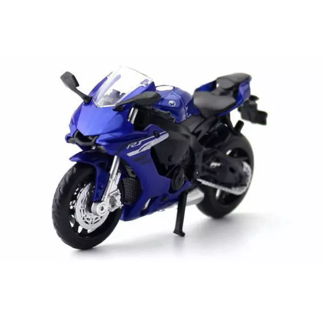 Escala 1/18 Yamaha YZF-R1 Diecast Motocicleta Modelo Juguete Vehículo Niños Juguetes Azul