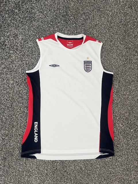 UMBRO ENGLAND FOOTBALL Training Vest Size Large L Sleeveless