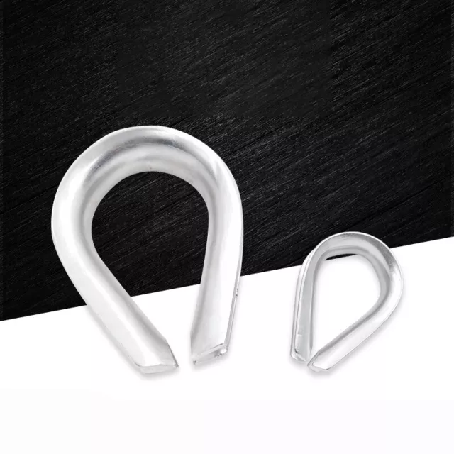 Thimble Wire Rope Grip Clamp Eyes A2 304 Stainless Steel M1.5 M2 M3 M4 M5 M6~M32