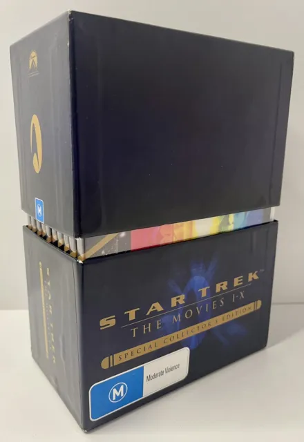 Star Trek Movies I-X Collectors Edition DVD Set - Discs MINT - FREE TRACKED POST