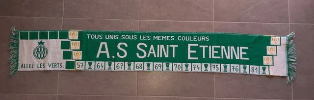 DRAP DE BAIN ASSE LEMOINE 130X65 SAINT ETIENNE FOOTBALL NO MAILLOT RARE WORN