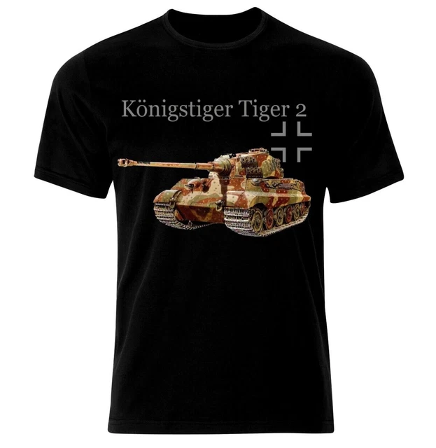 T-shirt Tiger I Panzer Allemand WW2 - Tank Militaire, 100% Coton, Tailles S à 3XL, Neuf Avec étiquettes