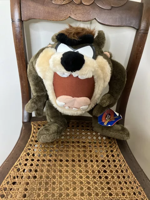 Vintage Taz Tasmanian Devil 13" 1997 Looney Tunes Ace Plush Stuffed Animal