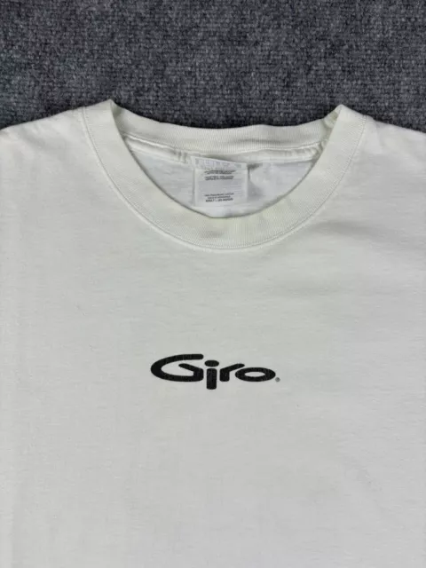 Vintage Giro Lance Armstrong Shirt Size Large Cycling Bike Road Race White 90s 2