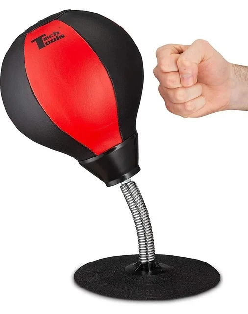 Saco de boxeo de escritorio Stress Buster - Succiones para tu escritorio, resistente