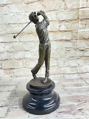 Ben Hogan Mâle Golfeur SPORTS Souvenirs Golf Club Art Pga Bronze Marbre Figure 