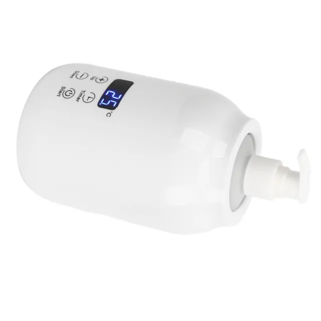 (EU Plug 110‑240V)Bottle Warmer Shampoo Bottle Heater Digital Display 30‑65℃ GU