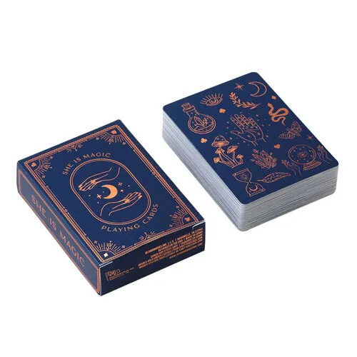 SHE IS MAGIC Playing Cards with Sleek Design (63.5x88.8mm)