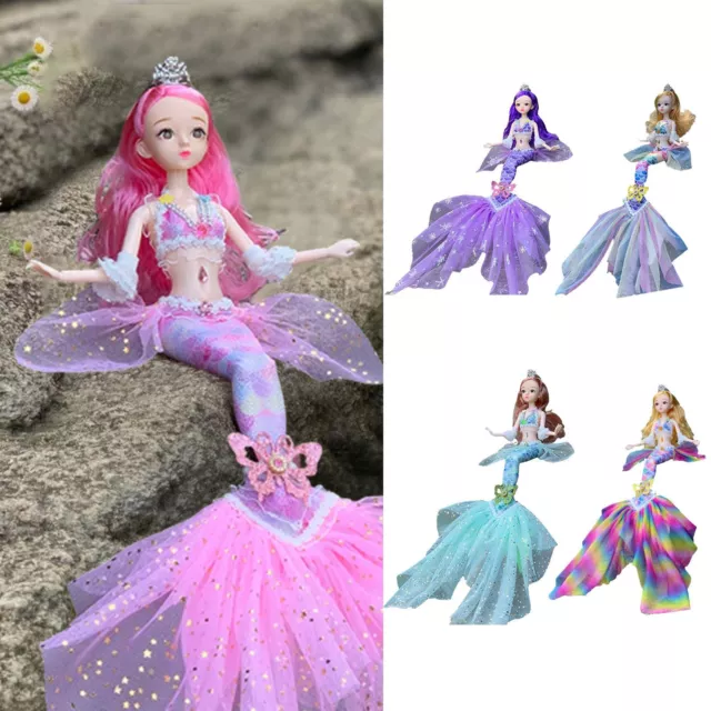 Kleine Meerjungfrau Puppe Spielzeug Prinzessin Puppe Set bewegliche abnehmbare P