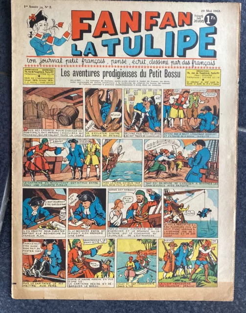 Revue bd fanfan la tulipe 2 - 1941 - avec le petit bossu Pierre Rousseau