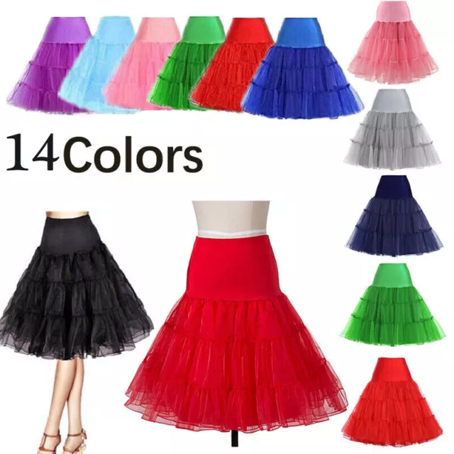 Woman Vintage Skirt Underskirt Retro Petticoat 50s Swing Fancy Net Skirt