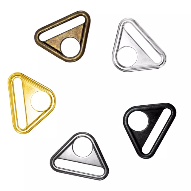 D Rings Solid Cast Dee Buckles adjuster triangle moulded 38 mm APQ