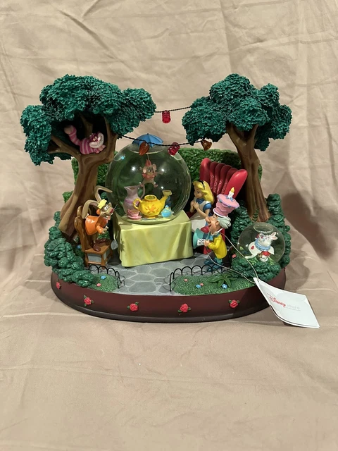 Disney Alice In Wonderland Tea Party Snow Globe -The Unbirthday Song