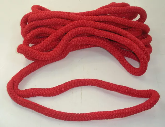 Unicord Double Braid Nylon Dock Line Rope 3/8" x 20 Ft Red