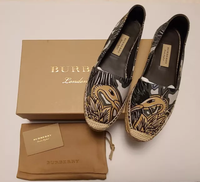 Burberry Ladies Hodgson Floral Flat Espadrilles (US 7)