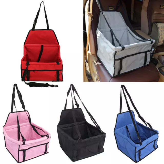 Folding Pet Dog Cat Car Seat Safe Travel Carrier Kennel Puppy Handbag Sided Bag